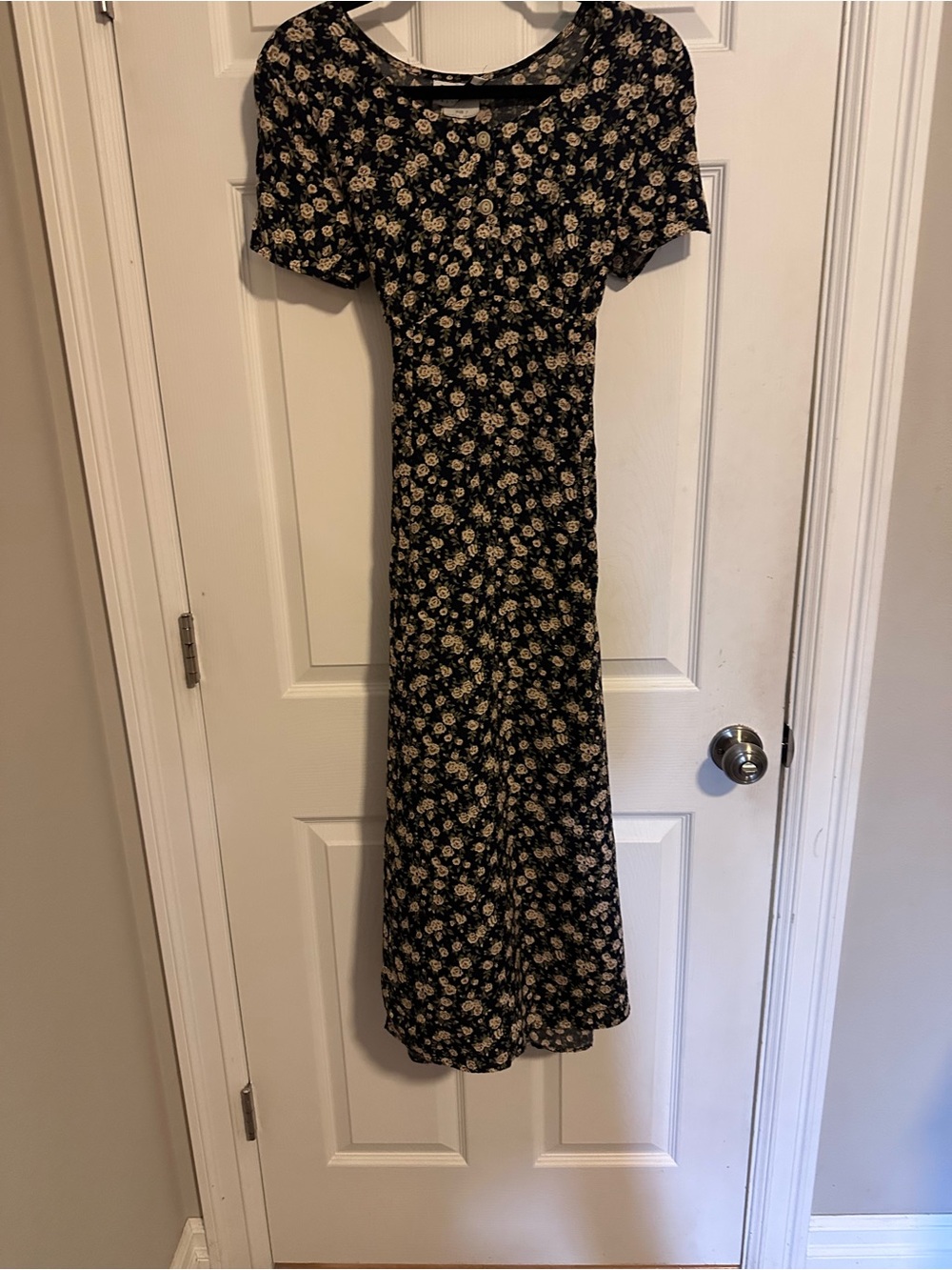 Vintage 90s Floral Midi Dress